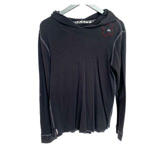 GREAT CONDITION QUICKSILVER PULLOVER HOODED SHIRT